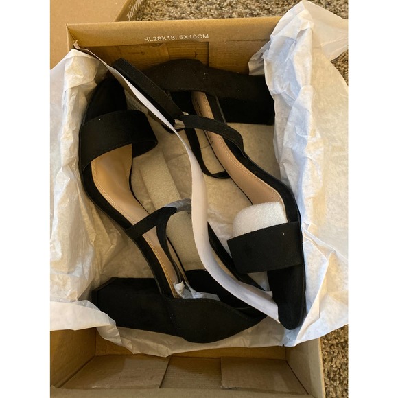 Cushionaire Memory Foam Jules Black Heels - Size 7.5 - Picture 4 of 8